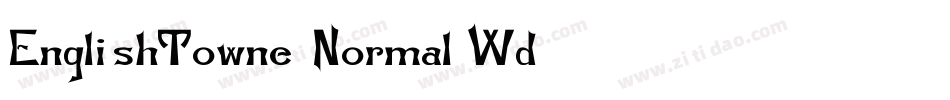 EnglishTowne-Normal Wd字体转换